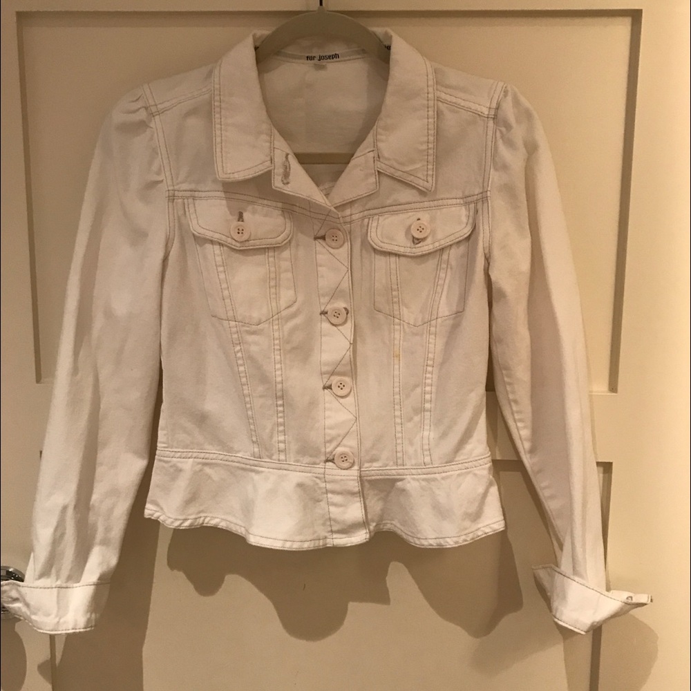 White Jean Jacke
